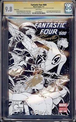 Fantastic Four 600 Sketch Variant Cgc 9.8 Ss Stan Lee Joe Quesada Joe Sinnott