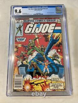 GI Joe #1 Marvel 1982 CGC 9.6 White Pages 1st Snake Eyes NEWSSTAND Not 9.8