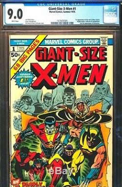 GIANT SIZE X-MEN 1 CGC 9.0 1st app Nightcrawler, Storm, Colossus WHITE PAGES