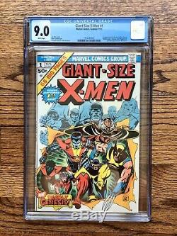 GIANT SIZE X-MEN 1 CGC 9.0 1st app the new X-Men 2nd app Wolverine WHITE PAGES
