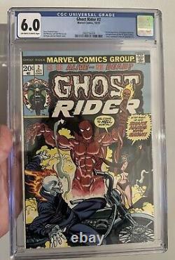 Ghost Rider #2, CGC 6.0, 1973 Marvel 1st App. Son of Satan & Damion Hellstrom