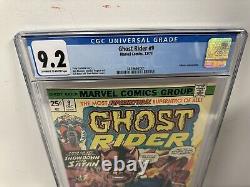 Ghost Rider #9 Marvel 1974 CGC 9.2Inferno Appearance