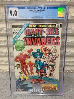 Giant-Size Invaders #1 1975 CGC 9.0 Human Torch, Sub Mariner, Captain America