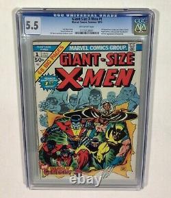 Giant-Size X-MEN #1 CGC 5.5 BIG KEY! Never Pressed! (1st New X-Men!) 1975 Marvel