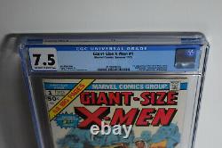 Giant Size X-Men #1 CGC 7.5 1st app New X-Men Undergraded small crack in case