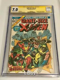 Giant Size X-Men (1975) 1 CGC 7.0 OWithW SS Stan Lee signed HOT KEY comic book