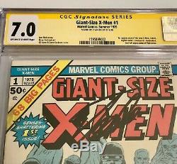 Giant Size X-Men (1975) 1 CGC 7.0 OWithW SS Stan Lee signed HOT KEY comic book