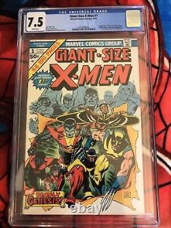 Giant Size X-men 1 Cgc Vf- 7.5 1st Appearance Of Storm Wolverine (1975)