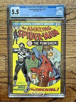 HOT Amazing Spider-man 129 Marvel 1974 CGC 5.5 Unpressed 6.0 6.5