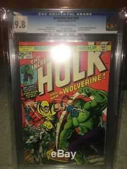Hulk #181 CGC 9.8 Marvel 1974 1st Wolverine! Key Bronze! X-Men NM/Mint K8 104 cm