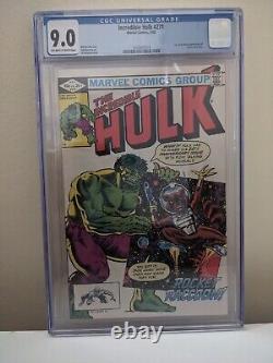 INCREDIBLE HULK 271 CGC 9.0 Marvel 1982 1st First Appearance of Rocket Raccoon