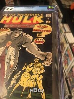 Incredible Hulk #1 CGC 3.0 Great Colors Deep Blacks No Marvel Chipping
