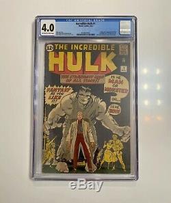 Incredible Hulk #1 CGC 4.0 1962 (1st Hulk Appearance)