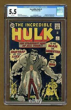 Incredible Hulk #1 CGC 5.5 1962 2007663001 1st app. And origin Hulk