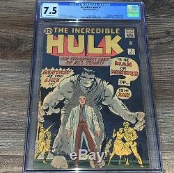 Incredible Hulk 1 CGC 7.5 VF- OW Marvel 1962 High Grade Origin Issue Silver Age