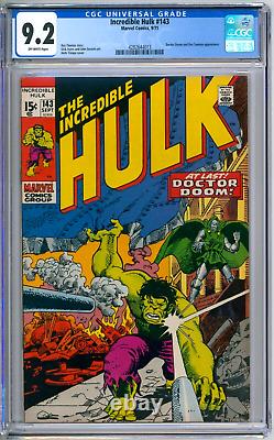 Incredible Hulk 143 CGC Graded 9.2 NM- Marvel Comics 1971