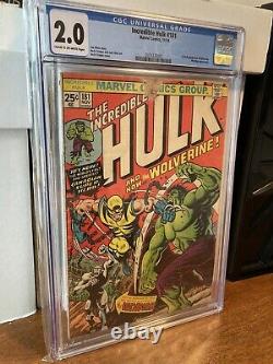 Incredible Hulk #181 CGC 2.0 1974 Marvel 1ST Full/Cover DEADPOOL3