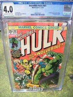 Incredible Hulk #181 CGC 4.0 1st Appearance of Wolverine