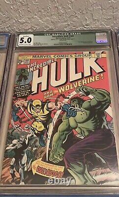 Incredible Hulk 181 CGC 5.0 And Daredevil 115 6.5. 1st Wolverine Appearances