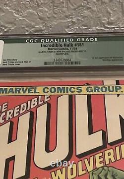 Incredible Hulk 181 CGC 5.0 And Daredevil 115 6.5. 1st Wolverine Appearances