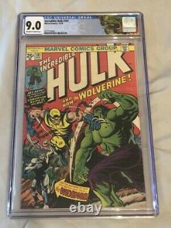 Incredible Hulk 181 CGC 9.0 Off White to White Pages
