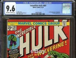 Incredible Hulk #181 CGC 9.6 1st full app WOLVERINE vs HULK Battle cover Marvel
