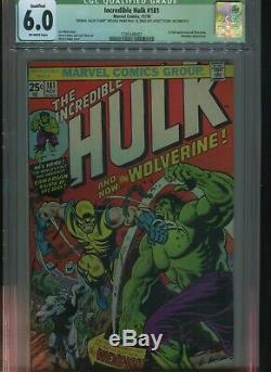 Incredible Hulk #181 Cgc 6.0 (qualified, No Mvs) 1st Full Wolverine