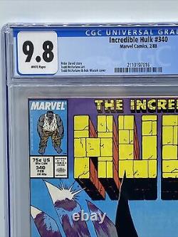 Incredible Hulk #340 CGC 9.8 1988 Marvel Comics 2/88 #2