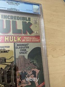 Incredible Hulk #4 CGC 4.0 Off White Pages Origin Hulk Retold