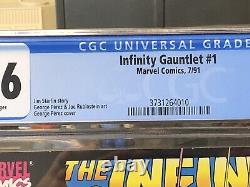 Infinity Gauntlet # 1 Vol. 1 CGC 9.6 Marvel Comics 1991
