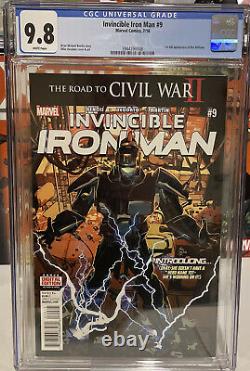 Invincible Iron Man #9 CGC 9.8 1st Full Riri Williams 1st PRINT KEY