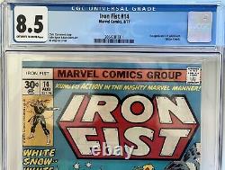 Iron Fist #14 CGC 8.5 1st Sabretooth Marvel Comics Chris Claremont 8/77