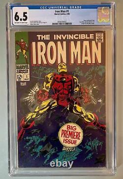 Iron Man #1- CGC 6.5 Silver Age Key Marvel Comics