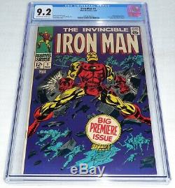 Iron Man #1 CGC Universal Grade Comic 9.2 Origin Retold Tony Stark Premiere