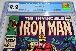 Iron Man #1 CGC Universal Grade Comic 9.2 Origin Retold Tony Stark Premiere