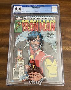 Iron Man #128 (1979, Marvel Comics) CGC 9.4 Demon in a Bottle Classic Cover