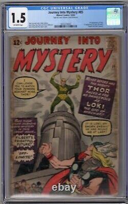 JOURNEY INTO MYSTERY 85 CGC 1.5 1962 / 1st Loki, 3rd Thor / Entry Level Hot Key