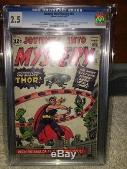 Journey Into Mystery #83 CGC 2.5 1962 1st Thor Avengers Iron Man Hulk E12 104 cm