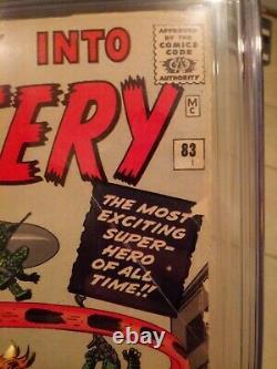 Journey Into Mystery #83 CGC 3.5 OWithW KEY (UK VARIANT) 1st Appearance of Thor