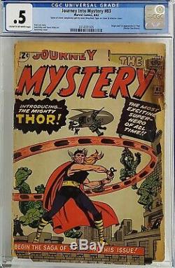 Journey Into Mystery #83 Cgc. 5 1st Thor Affordable Complete Copy