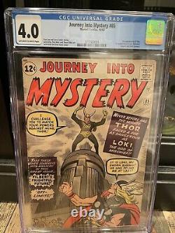 Journey Into Mystery 85 First Appearance Loki Cgc 4.0 Ow-w Graded 1st App