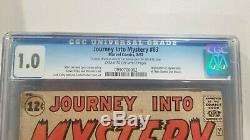 Journey into Mystery # 83 CGC 1.0 Blue label 1st Thor, Stan Lee Kirby White