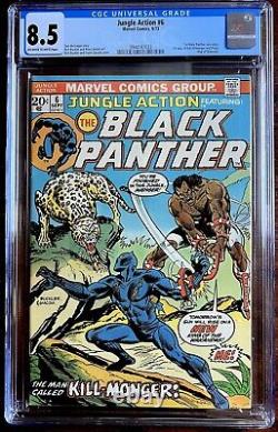 Jungle Action #6 CGC 8.5 (VF+) OWithW Pages, 1st Erik Killmonger, Marvel 1973