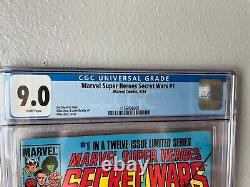 LOT of 4 Graded Marvel Super Heroes Secret Wars #1 1984 + 2015 #2 #3 CGC Comic