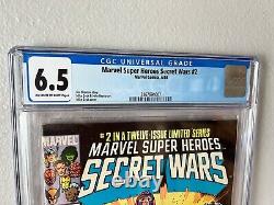 LOT of 4 Graded Marvel Super Heroes Secret Wars #1 1984 + 2015 #2 #3 CGC Comic