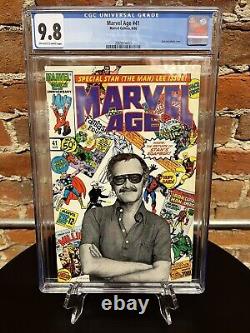 MARVEL AGE #41 CGC 9.8 WHITE Pages STAN LEE Issue HIGHEST GRADED RARE