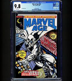 MARVEL AGE #74 CGC 9.8 MOON KNIGHT 1989 1/13 in 9.8 John Byrne Marvel Comics NM