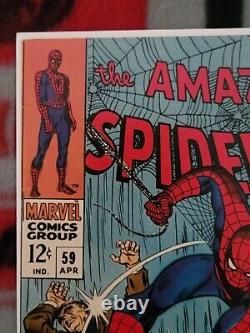 MARVEL COMICS KEY Amazing Spider-Man 59 VF/NM 1st Mary Jane Cover CGC 8-9.2 MCU
