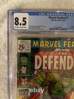 MARVEL FEATURE #1 CGC 8.5 OWTW Pages First Appearance of the Defenders