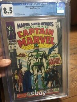 MARVEL SUPER-HEROES #12 (First appearence of Captain Marvel)-A Stan Lee CGC 8.5